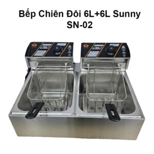 Bếp Chiên Đôi 6L + 6L Sunny SN-02