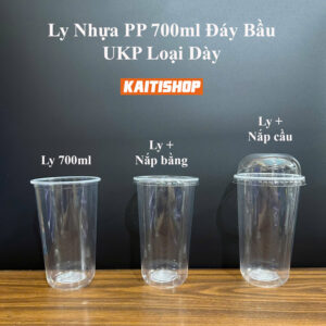Ly Nhựa PP 700ml Ø95 Đáy Bầu UKP