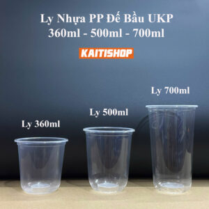 Ly Nhựa PP 700ml Ø95 Đáy Bầu UKP
