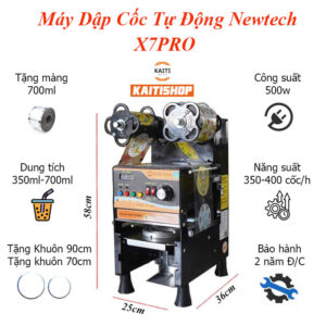 Máy Dập Cốc Tự Động 700ml Newtech X7Pro